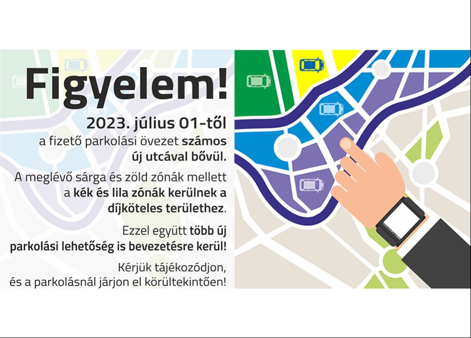 Július 1-től változik a parkolás rendje az Újszeged Egészségközpont környékén!